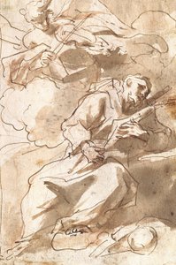 Anielski Minstrel ukazuje się św. Franciszkowi